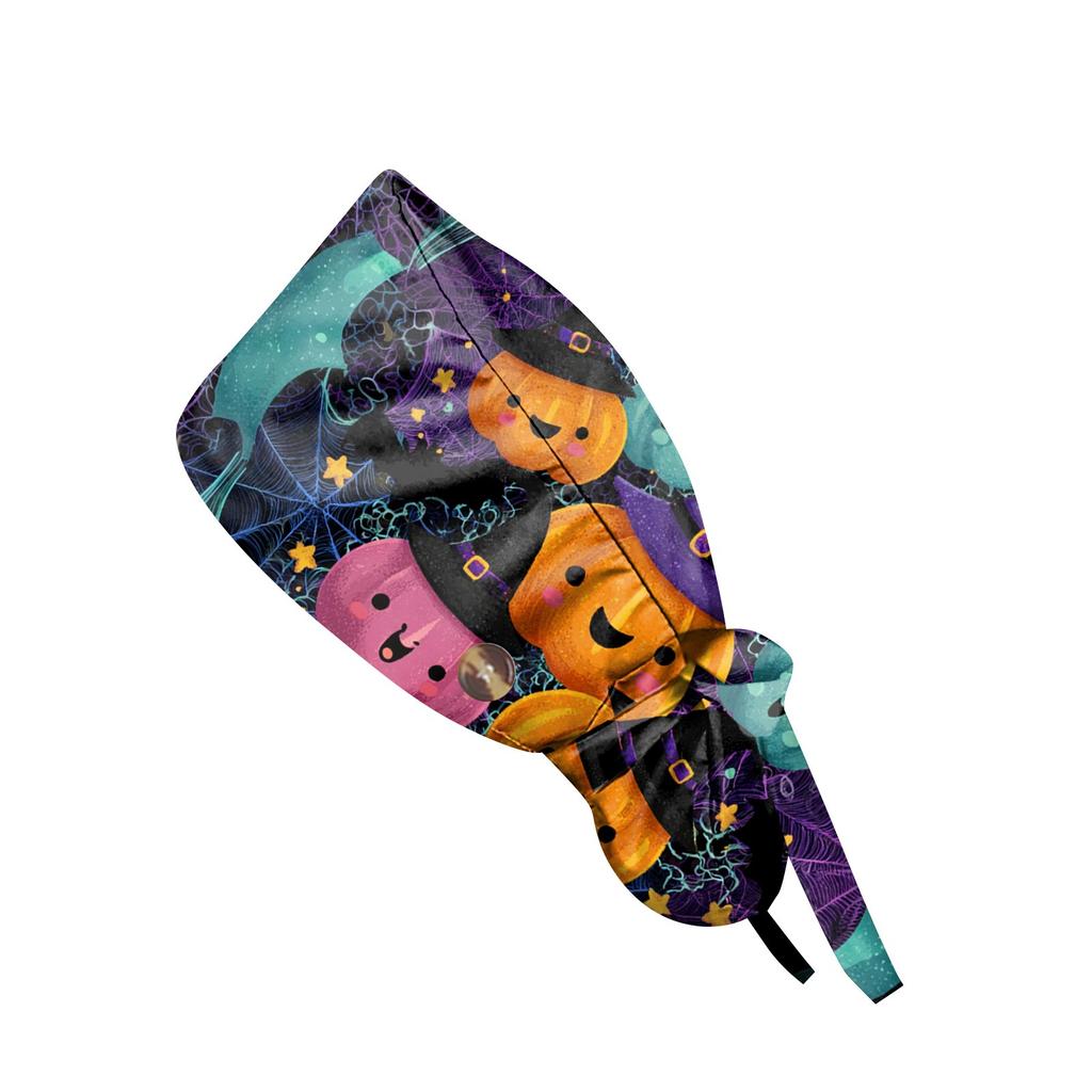 Șapcă de lucru cu imprimeu de Halloween la modă, șapcă casual pentru femei, șapcă de spălat, șapcă Baotou