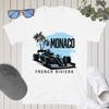 Monaco Grand Prix Shirt French Riviera Tee Racing Car T-Shirt Motorsport Fan Apparel