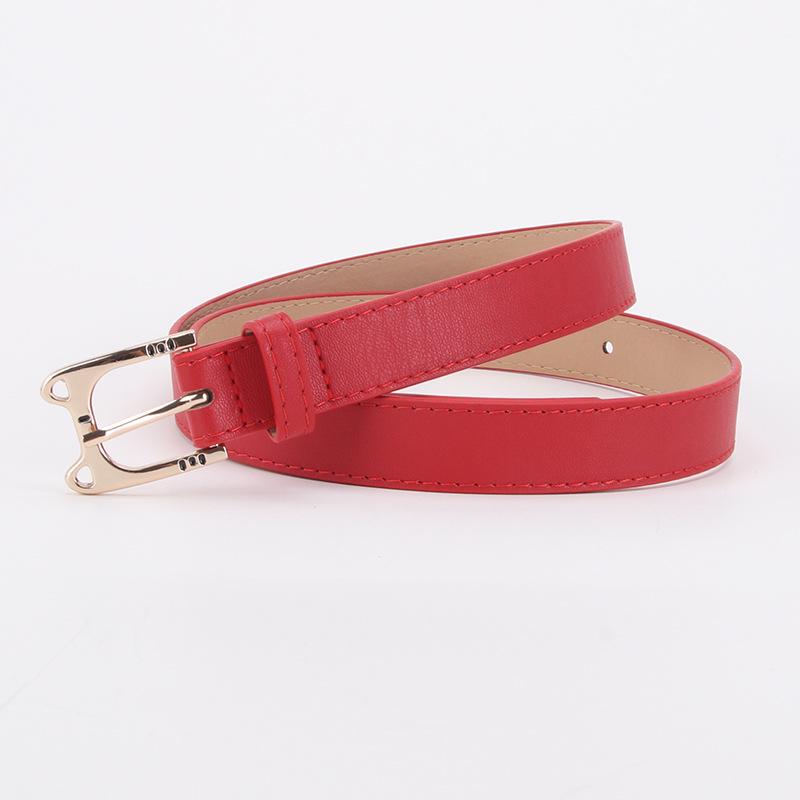 New Cute Korean Style Cat Buckle Leather Belt for Ladies
