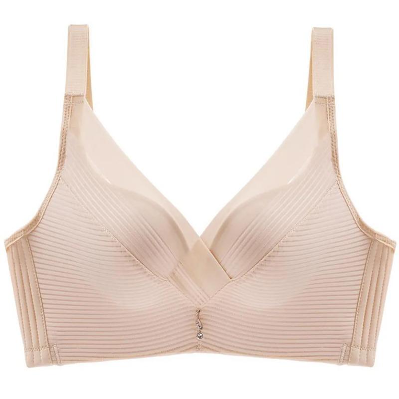 

Нижнее белье из ледяного шелка для женщин, собранное, собирающее пороки груди, антипровисающее, поддерживающее, регулируемое, не стальное кольцо, сексуальный бюстгальтер 40/90