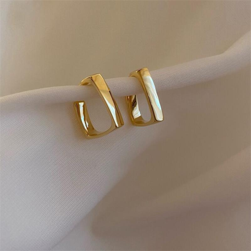 New Fashion U-shaped  Stud Earrings for Women Charms Jewelry Brincos Christmas Day Girl Gift