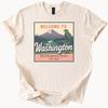 Welcome To Washington Evergreen State Graphic T Shirt Mountain Scene Bird Nature Art Washington State Souvenir Travel Shirt Gift 1889