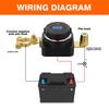 Battery Disconnect Switch with Voltmeter, DC 5-80V On Off Kill Switch RV Marine
