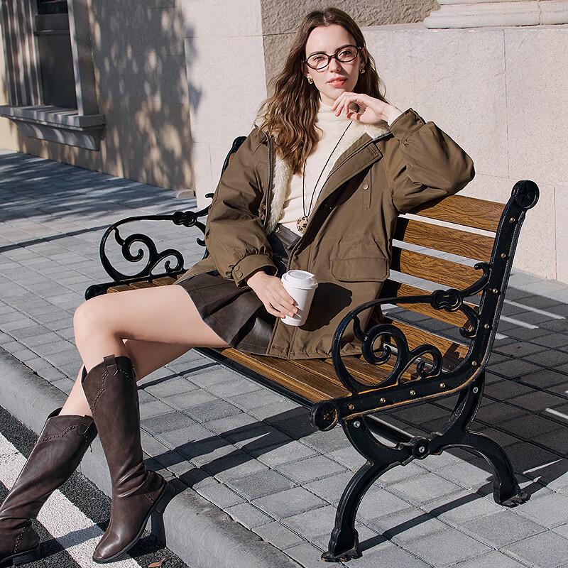 Betu Women's Fashion Toggle Button Padded Jacket