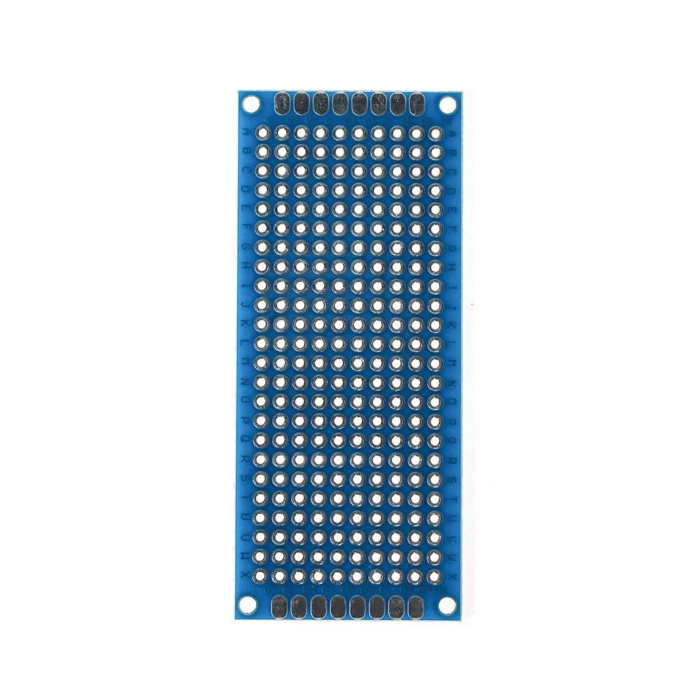 Universal PCB Circuit Protoboard Double Sided Breadboard 2*8CM Green Blue White Stripboard Prototyping Board DIY Electronic Kit