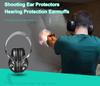 Sport Tactical Electronic Intelligent Noise Canceling Earmuff Hearing Protection Headset for Shooting Hunting, Black