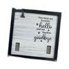 Wooden Photo Frame Pet Memorial Pictures Frame with Dog Cats Collar Holder Sympathy Gift Photo Sign Collar Not Included