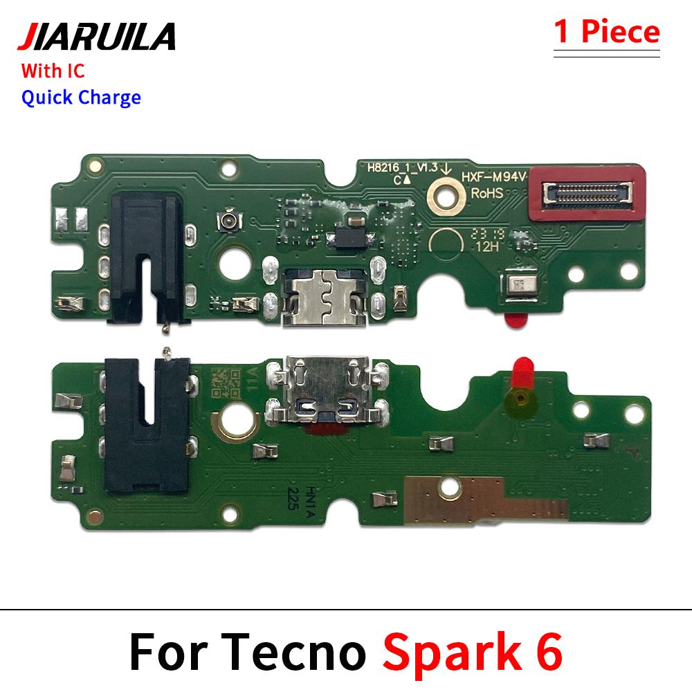 USB Charger Dock Connector Board Charging Port Microphone Flex Fast charging For Tecno 1 Plus Spark 1 Air Spark 11 Pro Plus