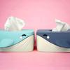 Tissue Box Cover Large Capacity Easy To Install Creative Whale Shaped 3D Printed Tissue Case Paper Holder