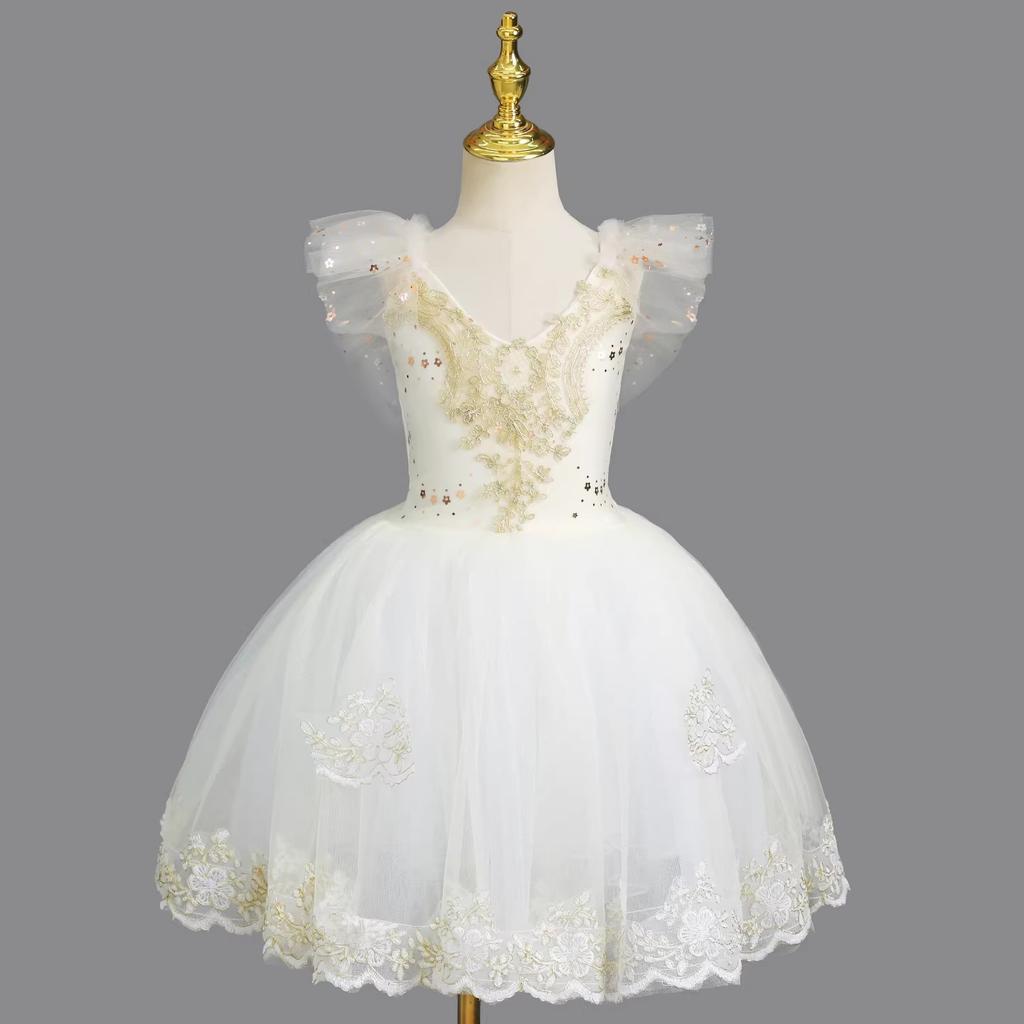 Fashion Ballet Dress Stage Performance Costume Girl's Ballerina Outfit Children's Clothes Ballet Dance Wear Summer Dresses