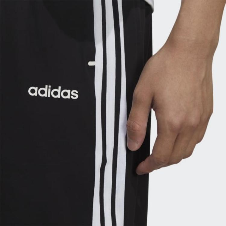 Adidas Neo Logo Print Stripe Casual Sports Slim Shorts Men Bottoms Black GP4912