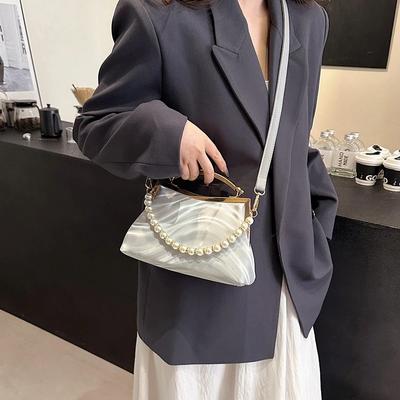 Mode Damen Umhängetaschen Hohe Qualität Perlenstickerei Damen Schultertaschen Neue Schlichtheit