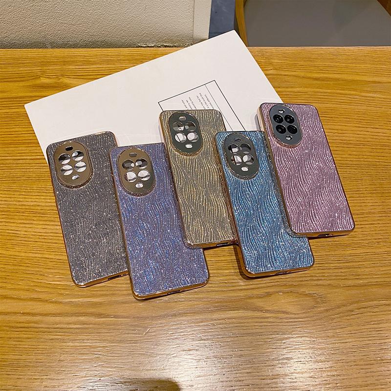 For P60 Pro Bling Glitter Rose Cases For Huawei Pura 70 Ultra Pura 70 Pro Plus P60 Electroplated Shockproof Hard PC Phone Cover
