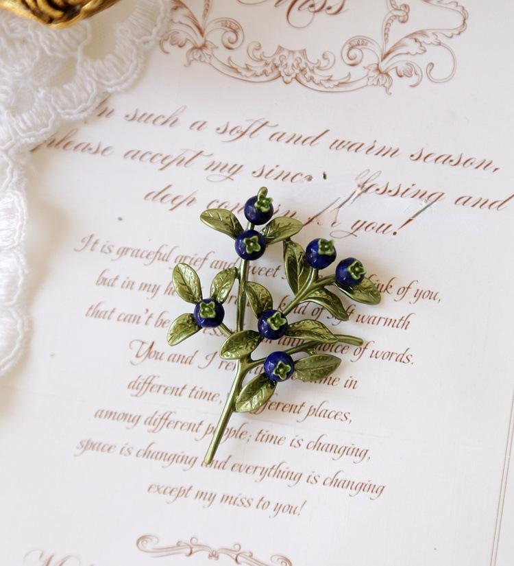 

Винтажная литературная брошь Senxi Sweet Purple Grape, набор женских подвесок Fresh And Sweet Fruit