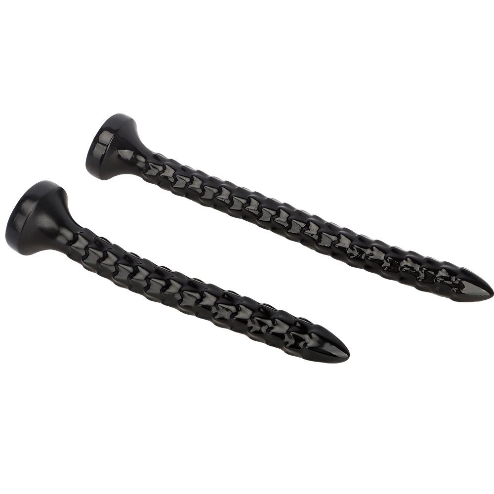 46cm Black PVC Extra Long Anal Plug Dilator Masturbator Sex Toy for Men and Women Dildo Big Dick Realistic Penis
