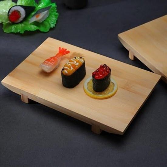 Sushi serving traySashimi traySushi toolsLunch platePlating trayWoodenSushi plateSushi getaSushiLunch plateWoodenSashimiPlatingWooden boatJapanese B M