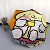 1pc Sanrio Pompompurin Automatic Opening/Closing Umbrella with Foldable Design, 8-Rib Iron Frame Outdoor Umbrella, Perfect Gift for Fans, Travelers, D