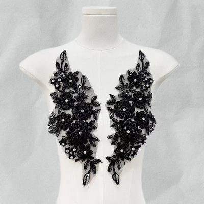 Handmade Sequin Decorative Patch Applique DIY Fabric Patch Cloth Sticker Beaded Flower Multiple Styles Fashion Accessories