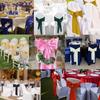 Self Tie Chair Ribbon Ties Elegant Design Chair Cover Decoration  Festival Celebration