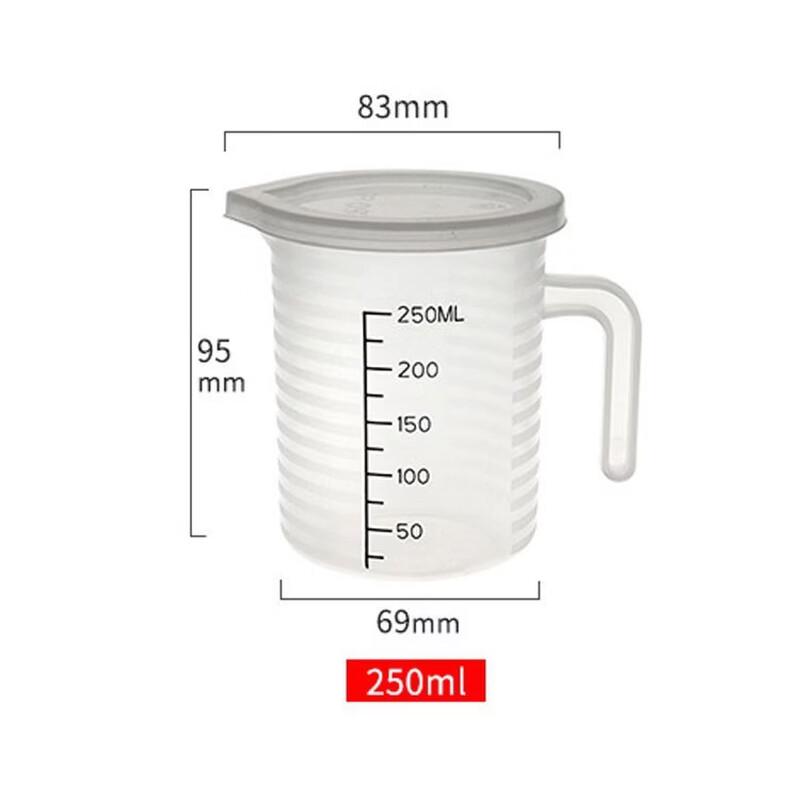Yi Cang 250ML PP Measuring Cups with Lids (10-Pack)