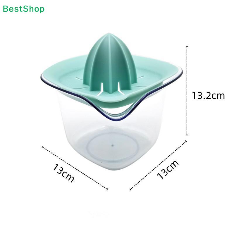 Manual Citrus Juicer with Glass Measuring Cup,Handheld Orange Lemon Squeezer,Portable Citrus Press with Strainer