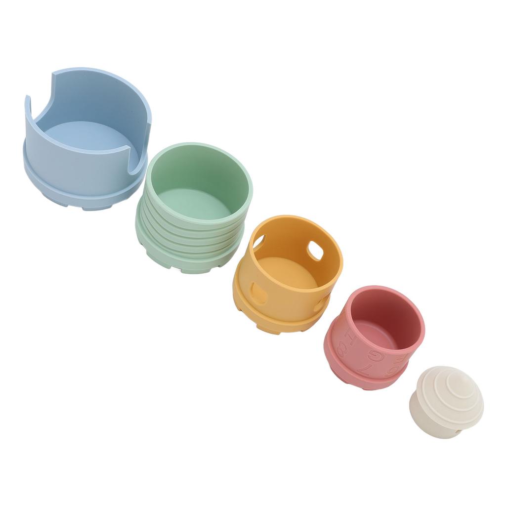 Silicone Stacking Toy Building Blocks for Toddlers 1-3 Soft Teething Toys for Babies 6-12 Months Sensory Toys for Fine Motor Skills