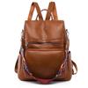 2025 Women's Retro PU Travel Backpack - Large Capacity Outdoor Casual Bag