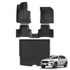Smabee Left Drive for Volvo XC60 2018-2024 Fuel TPE Car All- Weather Floor Mats Trunk Pad Foot Liner Cargo Accessories Black