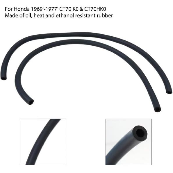 

Fuel Tank Gas Line Hose w/Clip 5.5mm Replacement Fit for Honda CT70 CT70H CT90 110 ATC 110/200 Replaces Part# 17681-098-010