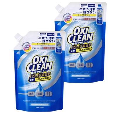 OxiClean Power Liquid 520mL Refill of Oxygen Bleach Liquid with Clean Floral Scent (Set 2)