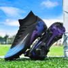 New Men Soccer Shoes Cleats Long Spikes Outdoor Training Football Boots Sport Boys Non Slip Adult Breathable Match Comfortable