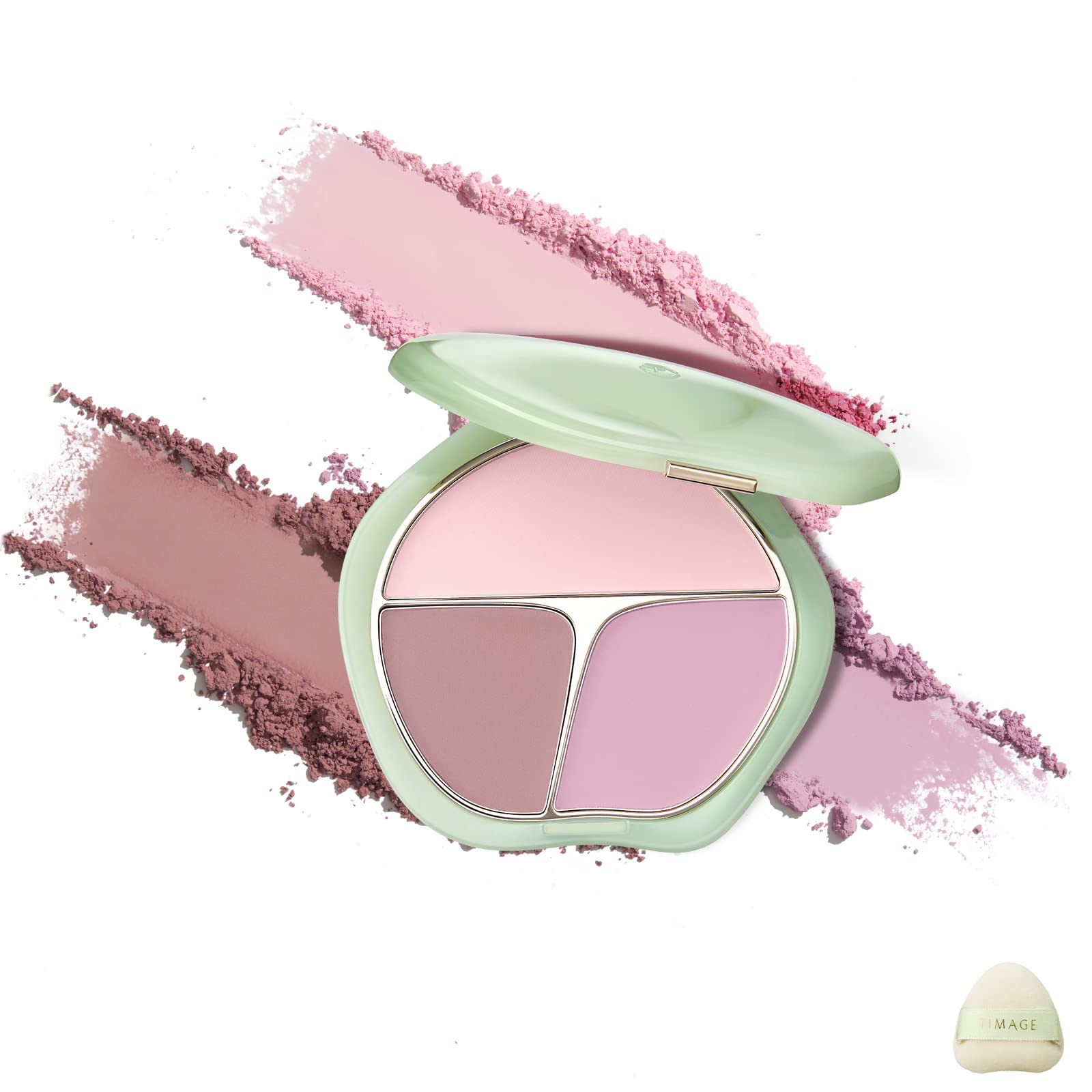 

TIMAGE Фиолетовые румяна с пуховкой, 13 г, Популярные румяна (01 Темный тон)