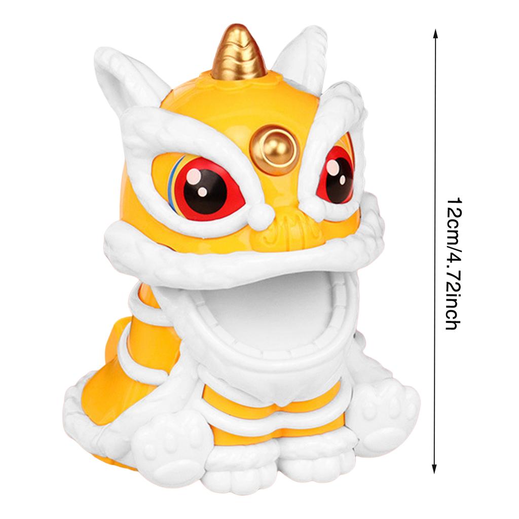 Cute Chinese Lion Statue Small New Year Figurines Spring Festival Party Home Decorations Coffee Table Auto Car Ornaments