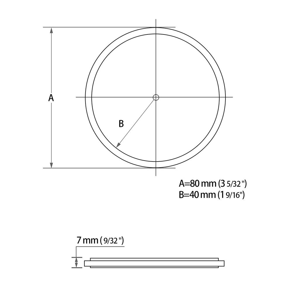 MFC PRO Yellow Round Diameter 3.1 Inches (80 Mm) Reflector, 2 Card Trailers, General