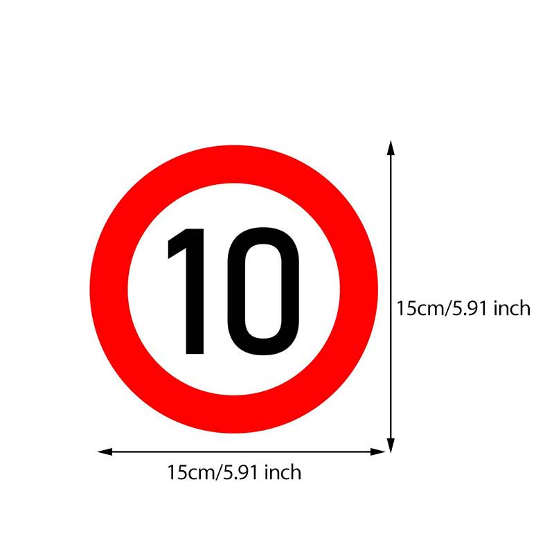 

Traffic Warning Signl Speed Limit 10 20 30 40 50 60 70 80 90 Kmh Car Stickers Waterproof Vinyl Decals Auto Body Window Bumper Decor Motorcycle Sticker TM295-10