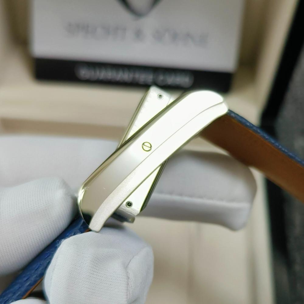 Relógio de Quartzo Quadrado Novo da Moda 2025 Specht & Söhne Dupla Face Relógios Masculinos Aço Inoxidável Cristal de Safira Reloj Hombre 24.5MM