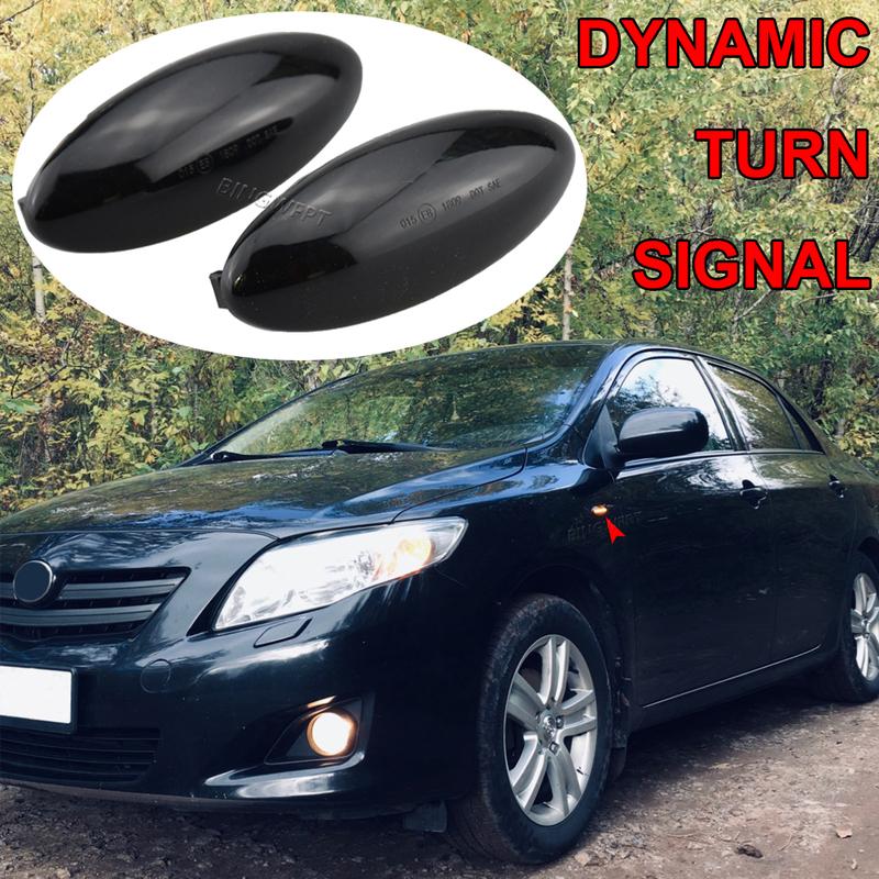 LED Turn Signal Light Dynamic For Toyota Yaris Vitz XP90 RAV4 XA30 MK3 Auris E150 Corolla Side Marker Fender Sequential Lamp