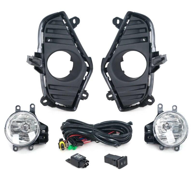 

1 комплект, передний бампер, противотуманная фара, лампа в сборе, рама, крышка, комплект переключателей проводов, противотуманная фара, галогенная лампа для Toyota RAV4 one set