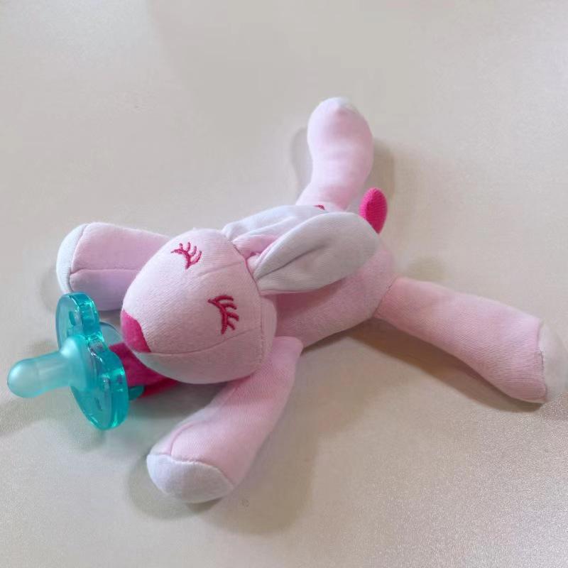 Baby Doll Plush Animal Silicone Pacifier Toy