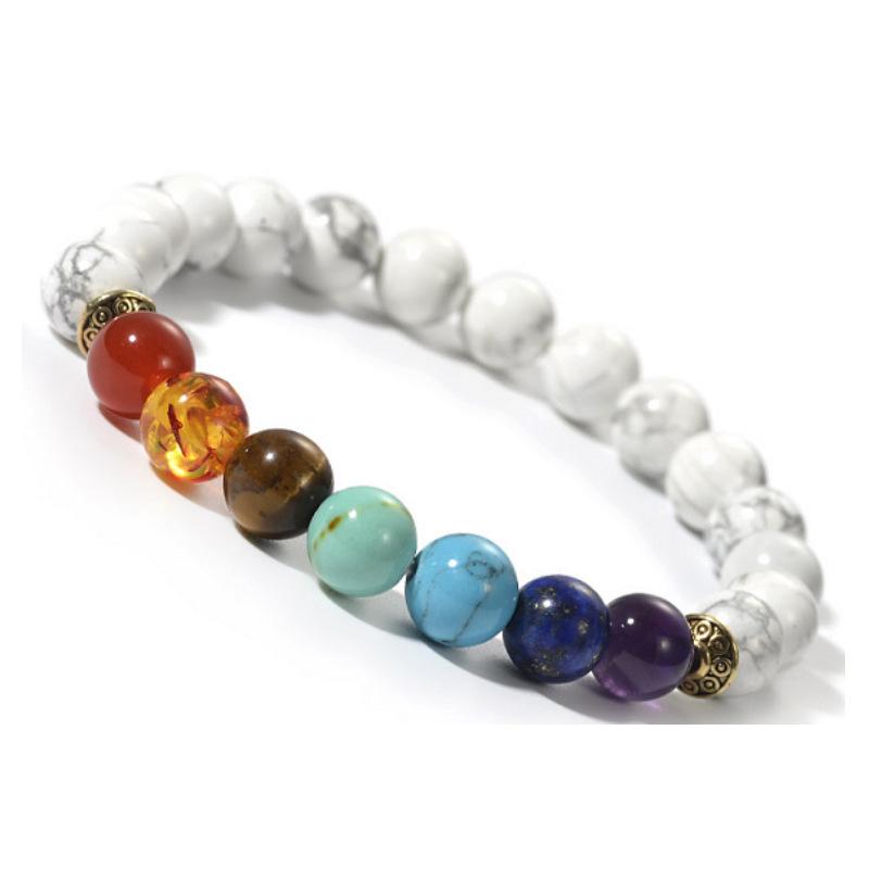 

JYL TS Bracelet Men s Colorful Volcanic Stone Enhances Passion And Vitality white pine перська-рожевий колір
