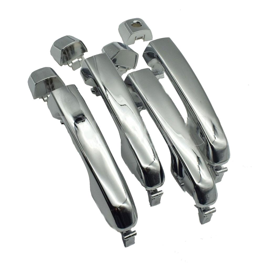 4x Chrome Front Rear Left Right Outside Door Handle 69250-60030 69211-60090 69250-60010 for Toyota 4Runner Lexus GX460