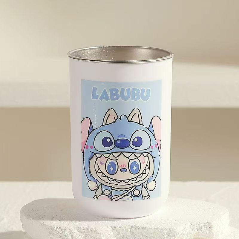 Mouthwash Cup 304 Stainless Steel Household High Value Cute Cartoon Washing Cup Durable Not Afraid of Falling Labu
