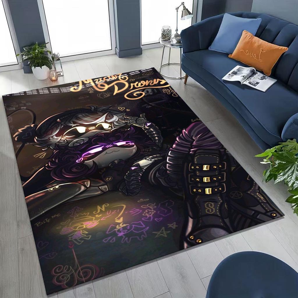 Cartoon Murder Drones Uzi Robot Art Rug for Bedroom Living Room Sofa Home Doormat Decor,Large Kids Play Non-slip Floor Mat