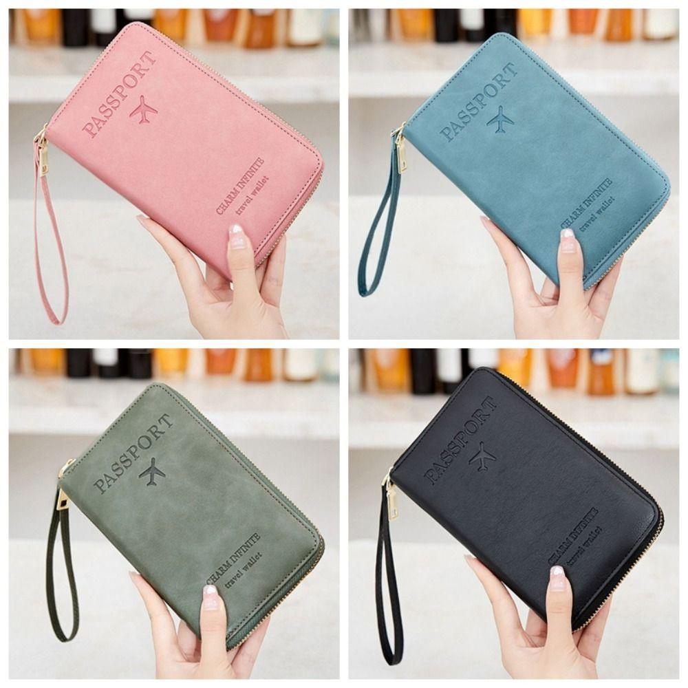 

Multi-function Passport Protective Cover Minimalist Tickets Cards Folder Wallet Style 6