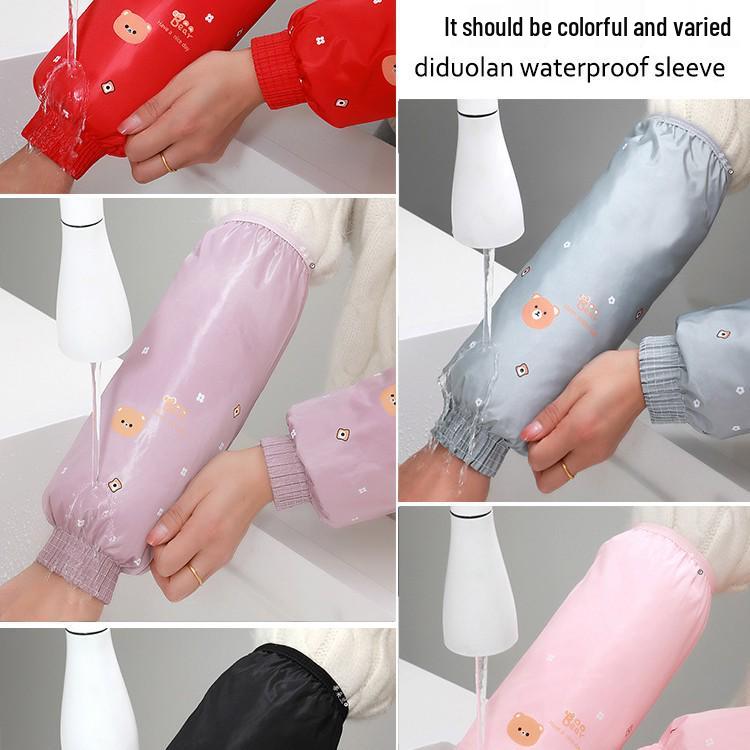 Bear Long Waterproof Stain-Proof Sleeves for Kitchen, Chores, and Office Durability