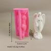 3D Winged Girl Silicone Molds Epoxy Resin Molds for Candle Soap Making Fondant Silicone Mould for Candy Chocolate Baking