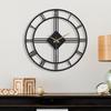 MUYIKA Roma Elegante New Collection Decor Metal Black Silent Mechanism Wall Clock 41x41cm, 50x50cm, Modern Wall Clock