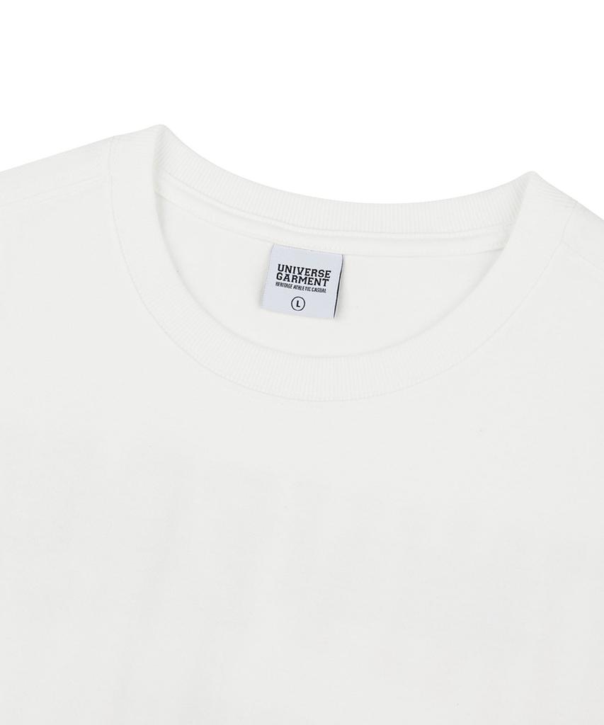 Yunibeoseugameonteu Ug Retro Two-Tone Emblem T-Shirt_White