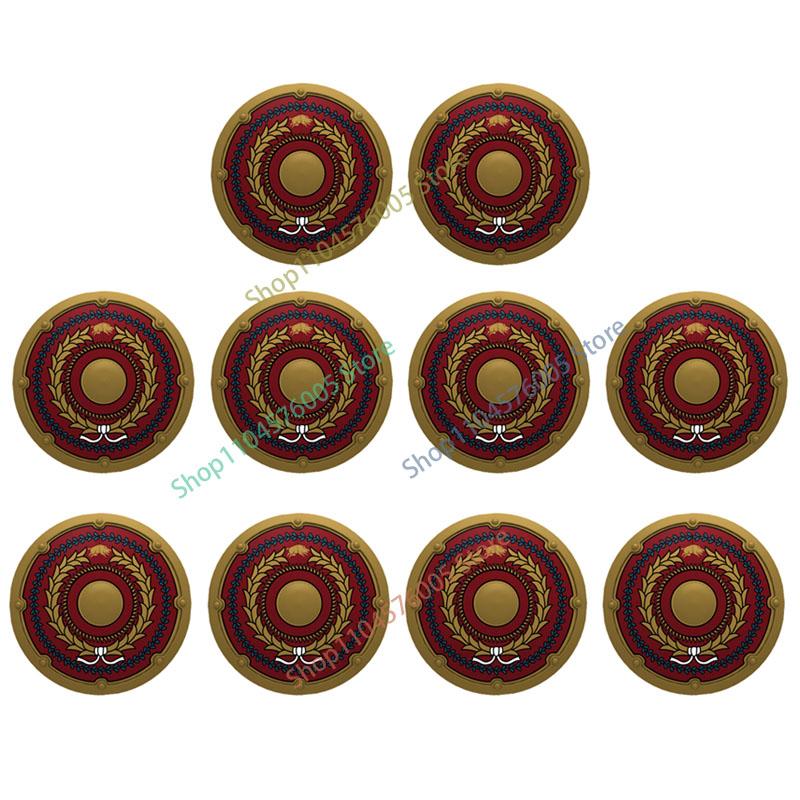 Średniowieczny Rzym Tarcza Budowlane Klocki Wojskowe Żołnierz Rzymski Wojownik Rycerz Postać Łucznik Fartuch Płaszcz Akcesoria Ceglany Zabawka Prezent