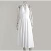 2026 New Women Summer Cotton Long Dress Sleeveless Sexy V-Neck Boho Maxi Dress Loose Style Long Dress Clothes